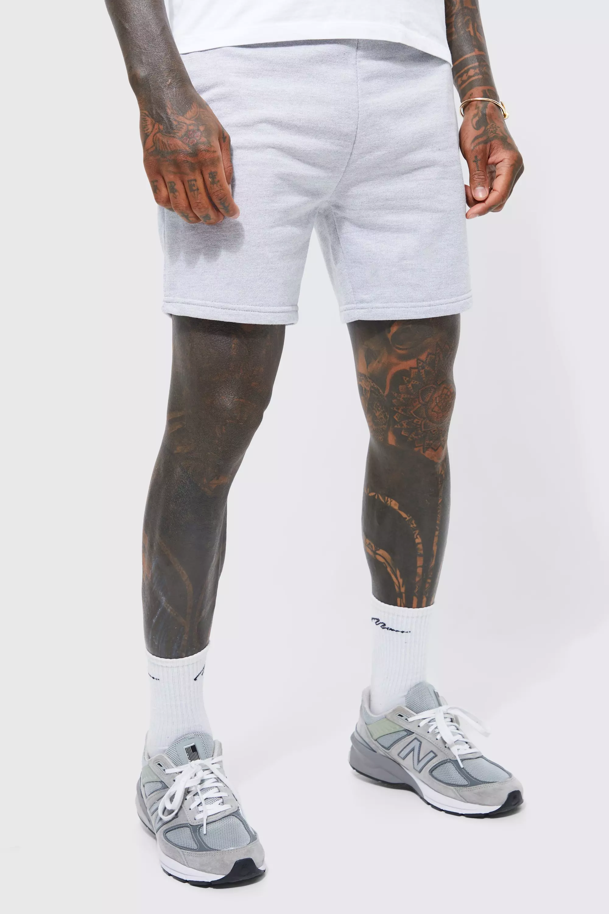 Mens skinny jersey shorts deals